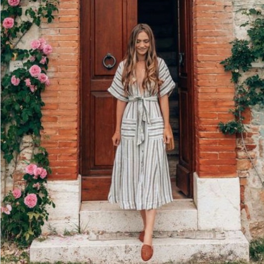 Free People linen dress NWT